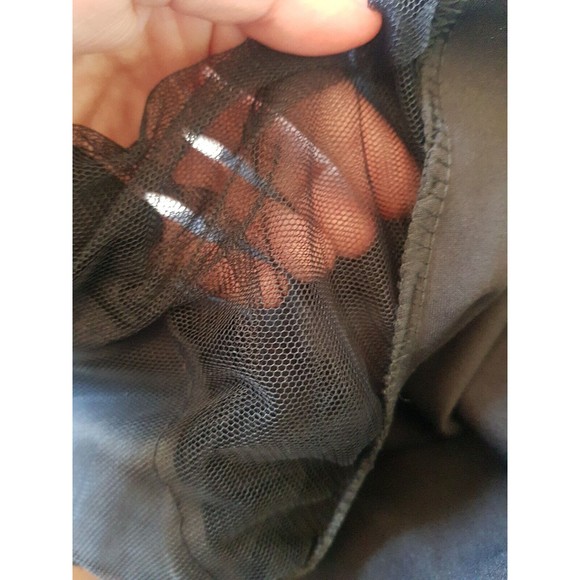 New Collection Dress Sz Medium Polka Dots Shimmer Flutter Sleeve Mesh Futuristic - Picture 8 of 13